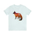Autumn Fox Silhouette - Short Sleeve Tee Heather Ice Blue